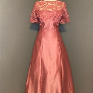 Vintage Pink Alfred Angelo Evening Gown